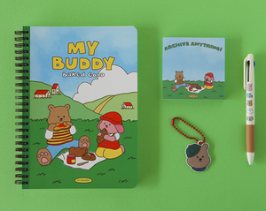 Twin Ring Note (My Buddy) - 04 Lunchtime (Blank)