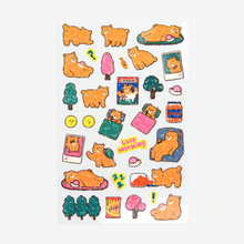 Load image into Gallery viewer, Line Hologram Sticker - 03 Lazy Bear