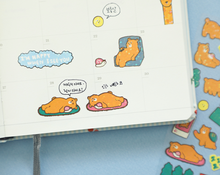 Load image into Gallery viewer, Line Hologram Sticker - 03 Lazy Bear