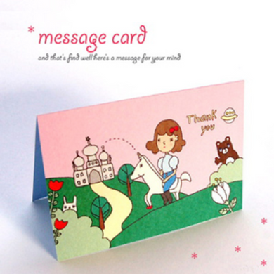Mini Message Card - Castle