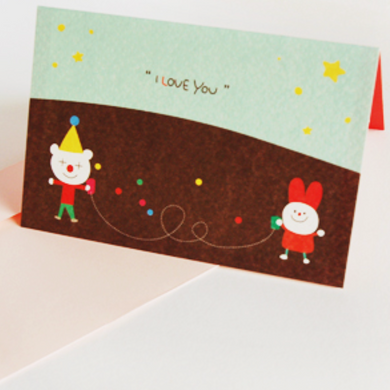 Mini Message Card - I Love You