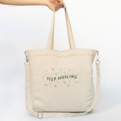 Keep Doodling - Corduroy Tote Bag