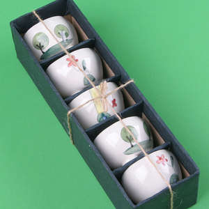 White Storybook - 5 cup set