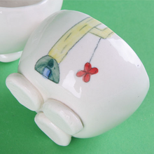 Load image into Gallery viewer, White Storybook Cup Set