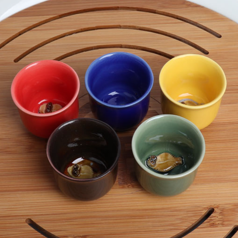 Flounder Tea Cup Set (5 Pieces)