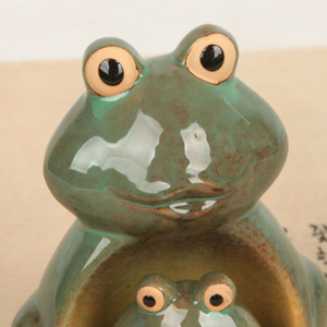 Ceramic Frog Family