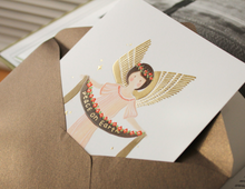 Load image into Gallery viewer, Happy Holiday Angel Card