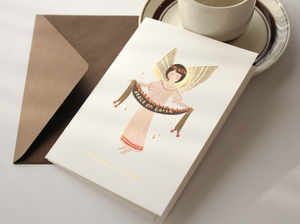 Happy Holiday Angel Card