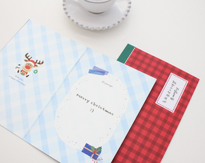 Merry Christmas Glitter Stocking - Greeting Card