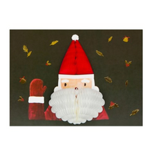 Load image into Gallery viewer, Honeycomb 3D Card - Santa Face