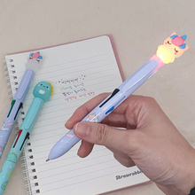 Load image into Gallery viewer, Lazy Star Light 4-color ballpoint pen