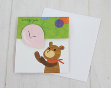 Load image into Gallery viewer, Loving You Bear - Mini Pop Up Card