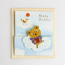 Load image into Gallery viewer, Mini Pop Up - Floating Bear &quot;Happy Birthday&quot;