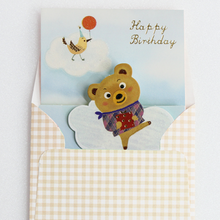 Load image into Gallery viewer, Mini Pop Up - Floating Bear &quot;Happy Birthday)