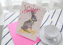 Load image into Gallery viewer, Happy Birthday Rabbit - Card