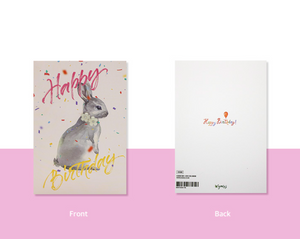 Happy Birthday Rabbit - Card