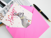 Load image into Gallery viewer, Happy Birthday Rabbit - Card