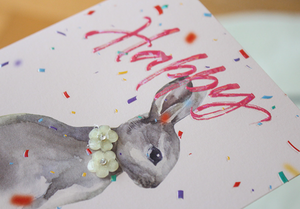 Happy Birthday Rabbit - Card