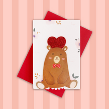 Load image into Gallery viewer, Love Wheel Bear - Greeting Card