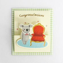 Load image into Gallery viewer, Congratulations Koala - Mini Pop Up Card