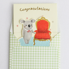 Load image into Gallery viewer, Congratulations Koala - Mini Pop Up Card