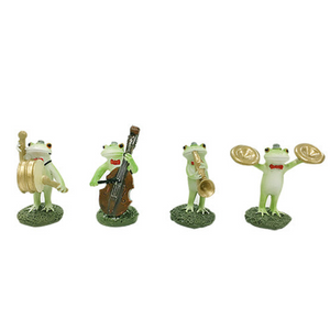 Frog Musician Miniature Figurines