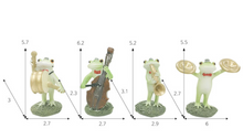 Load image into Gallery viewer, Frog Musician Miniature Figurines