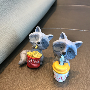 Miniature Clay Raccoons