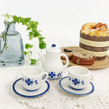 Load image into Gallery viewer, Blue and White Miniature Tea Set (3 Piece)