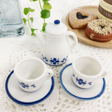 Load image into Gallery viewer, Blue and White Miniature Tea Set (3 Piece)