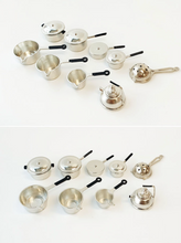 Load image into Gallery viewer, Miniature Metal Pot Set - 9 Pieces