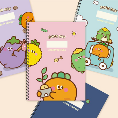 Carrot Friends One-Ring Notebook