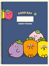 Load image into Gallery viewer, Carrot Friends One-Ring Notebook