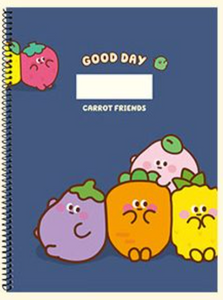 Carrot Friends One-Ring Notebook