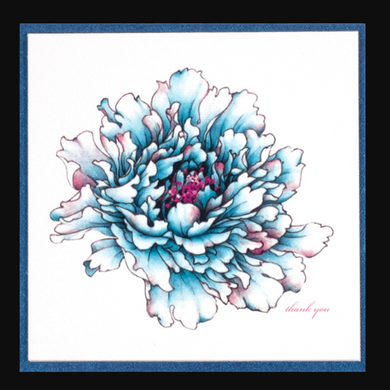 Sky Blue Flower Thanks