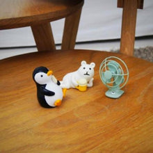 Load image into Gallery viewer, Penguin and Polar Bear - Ice Cream and Fan