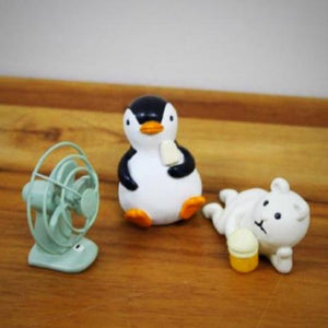 Penguin and Polar Bear - Ice Cream and Fan