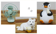 Load image into Gallery viewer, Penguin and Polar Bear - Ice Cream and Fan