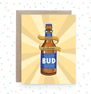 Birthday Bud - Greeting Card