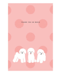 Thank You So Much (Bichon) Postcard