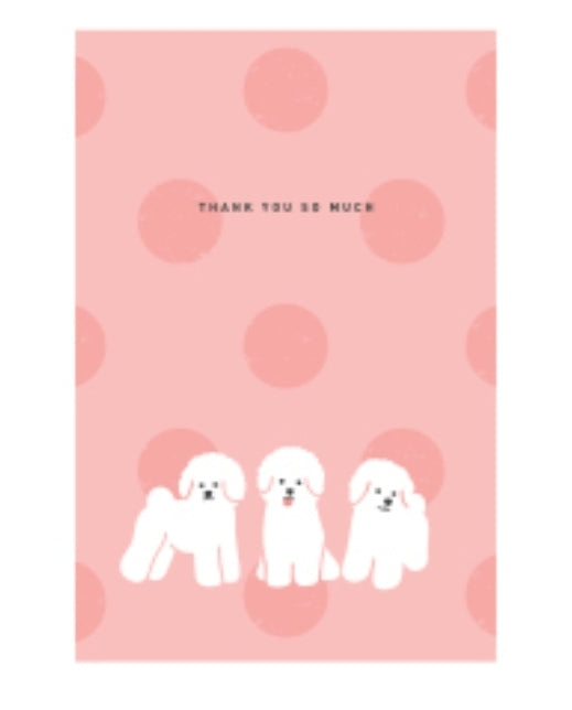 Thank You So Much (Bichon) Postcard