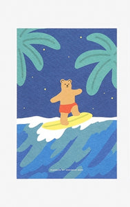 Surfing Bear Postcard