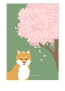 Sakura Shiba Postcard