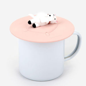 Silicone Mug Lid - Lazy Cat