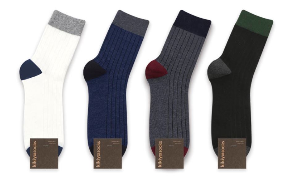 Simple Colourblock Socks - Crew