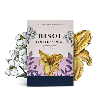 Tender Jasmine - Premium Green Tea - Bisou Bar (15 tea bags)