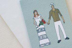 Mini Wedding Couple - Greeting Card