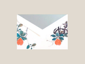 Wash Drawing Soft Persimmon - Greeting Card