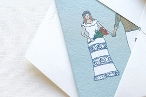 Mini Wedding Couple - Greeting Card