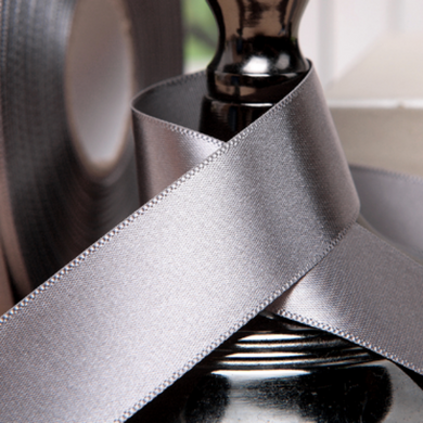 Satin Ribbon - Pewter Grey (57)